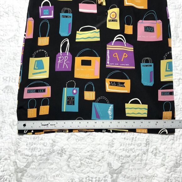 VTG Anne Crimmins for Umi Collections Silk Dress Black Pink Shoulder Pads Size 8 - Picture 11 of 12